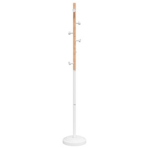 vidaXL Kl&auml;dst&auml;llning vit 177 cm pulverlackerat j&auml;rn