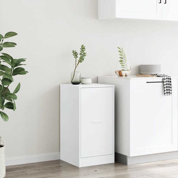 vidaXL Apotekssk&aring;p vit 40x41x77,5 cm konstruerat tr&auml;