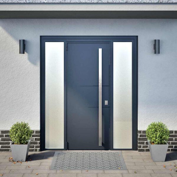 vidaXL Trädgårdskrukor 2 st 30x30x30 cm galvaniserat stål