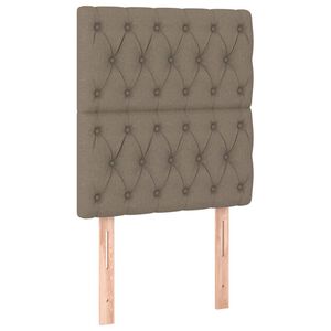vidaXL S&auml;nggavel taupe 80x7x118/128 cm tyg