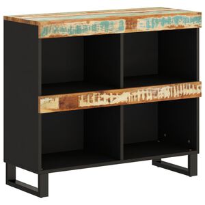 vidaXL Sidosk&aring;p 85x33x75 cm massivt &aring;tervunnet tr&auml;