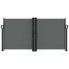 vidaXL Inf&auml;llbar sidomarkis antracit 120x600 cm