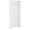 vidaXL H&ouml;gsk&aring;p vit 69,5x32,5x180 cm konstruerat tr&auml;