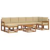 vidaXL Utomhussoffset 8 st Naturlig och Beige
