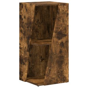vidaXL Sidobrett 33 x 32 x 70,5 cm Konstruerat tr&auml; R&ouml;kt ek