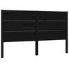 vidaXL S&auml;nggavel svart 206x4x100 cm massiv furu