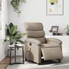 vidaXL Elektrisk massagefåtölj cappuccino konstläder