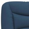 vidaXL Bed Frame without Mattress "Hvar" Blue 100x200 cm Fabric