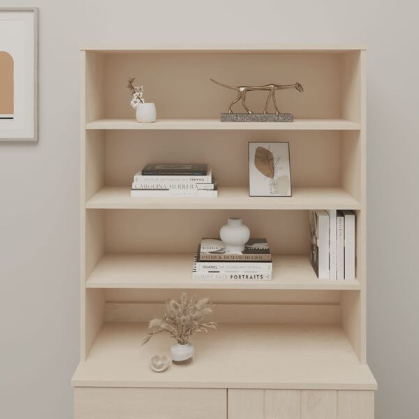 vidaXL Överdel till högskåp HAMAR honungsbrun 90x30x100 cm massiv furu