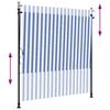 vidaXL Rullgardin utomhus bl&aring; och vit 150x270 cm tyg&st&aring;l