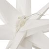 vidaXL Stj&auml;rnor med LED-belysning 3 st vikbar vit 43 cm