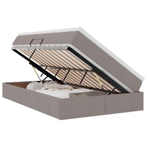 vidaXL F&ouml;rvaringss&auml;ng med madrass Taupe 120 x 200 cm Polyester