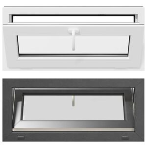 vidaXL K&auml;llarf&ouml;nster RISOR 90 x 40 cm PVC och glas