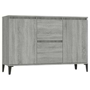 vidaXL Sk&auml;nk gr&aring; sonoma 102x35x70 cm konstruerat tr&auml;