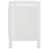 vidaXL Skobänk vit 80x40x60 cm massiv furu
