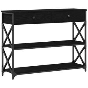 vidaXL Konsol Bord Svart ek 100 x 28 x 75 cm
