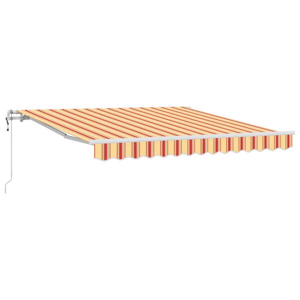 vidaXL Utf&auml;llbar markis Gul och Orange 300 x 250 cm tyg