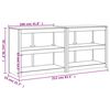vidaXL Köksskåp för utomhusbruk 2 st massiv furu