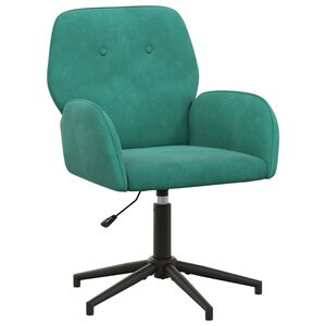 vidaXL Svanstol 54 x 55 x 90 cm Turkos Sammet