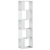 vidaXL Bokhylla 5 hyllplan vit 45x23,5x162,5 cm konstruerat tr&auml;