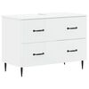vidaXL Badrumssk&aring;p med handfat HAARLEM Vit 82 x 41 x 58,5 cm