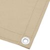 vidaXL Balkongskärm beige 120x700 cm 100% polyester oxford