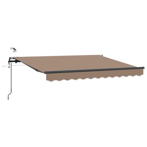 vidaXL Utdragbar markis Taupe 300 x 250 cm Polyester