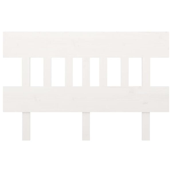 vidaXL S&auml;nggavel vit 138,5x3x81 cm massiv furu