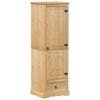 vidaXL Garderob Corona 55x50x170 cm massiv furu