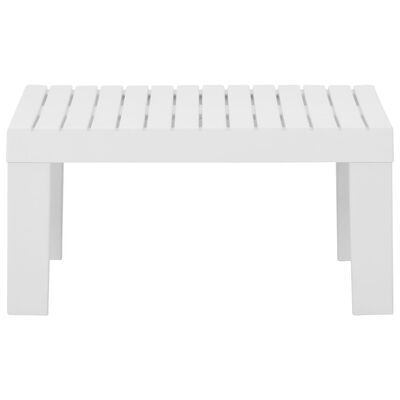 vidaXL Loungebord för trädgården plast vit