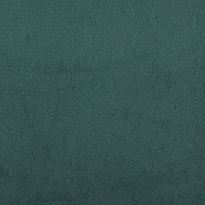 vidaXL Soffa 2-sits mörkgrön 120 cm sammet