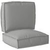 vidaXL Pallkuddset Oxford Tyg Gr&aring; 50 x 50 x 12 cm