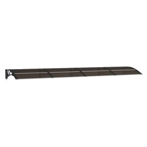 vidaXL Entr&eacute;tak svart 350x75 cm polykarbonat