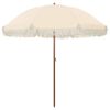 vidaXL Badparasol 205 x 205 x 210 cm Polyester och St&aring;l Rund