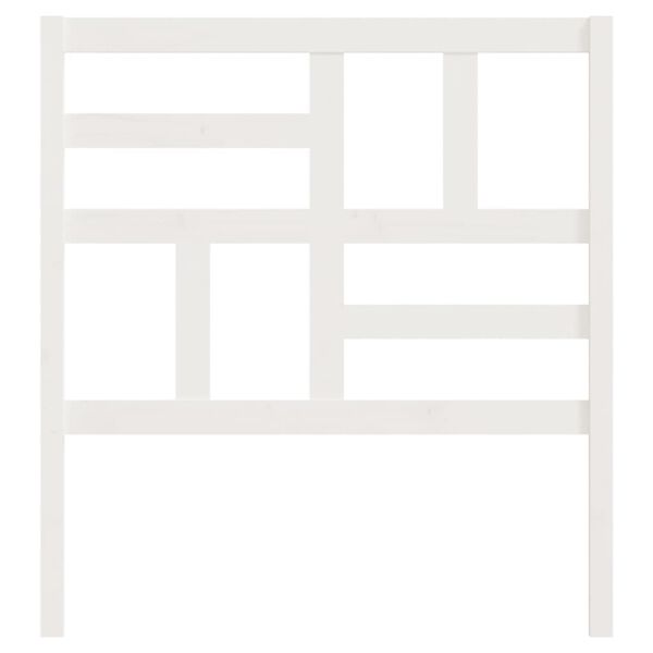 vidaXL S&auml;nggavel vit 96x4x104 cm massiv furu