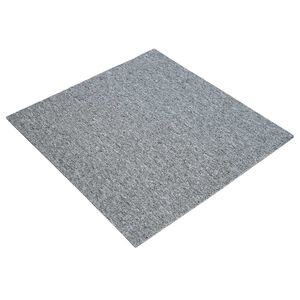 vidaXL Mattan platta Ljusgr&aring; 50 x 50 cm 36 st PP och Bitumen
