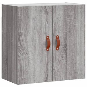 vidaXL V&auml;ggsk&aring;p gr&aring; sonoma 60x31x60 cm konstruerat tr&auml;