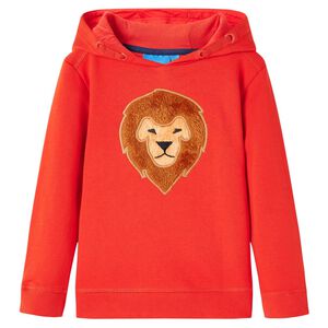 Barnhoodie r&ouml;d 92