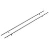 vidaXL Sk&aring;phandtag 2 st Silver 800 mm Rostfritt st&aring;l