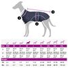 vidaXL Regnrock f&ouml;r hundar med reflekterande remsor polyester marinbl&aring;