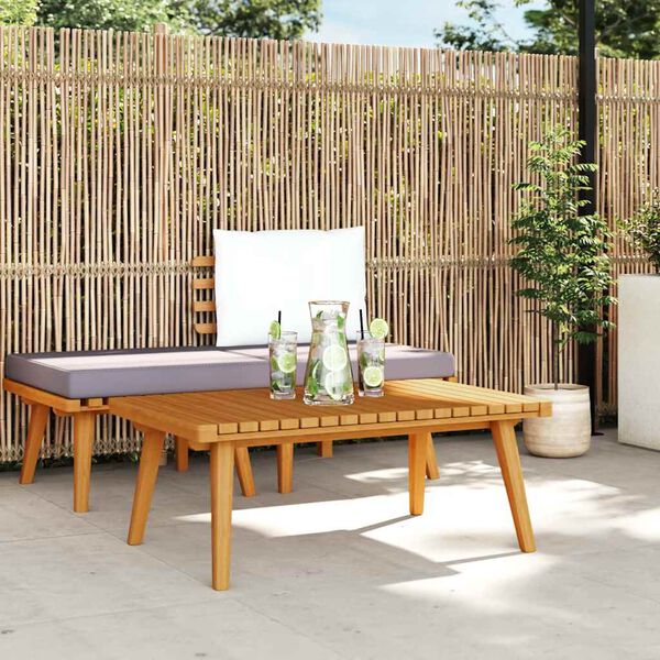 vidaXL Trädgårdsbord 90x55x35 cm massivt akaciaträ