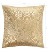 vidaXL Kuddar 2 st med folietryck beige och guld 40x40 cm sammet
