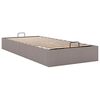 vidaXL Ottoman s&auml;ngram utan madrass taupe 90x200 cm tyg