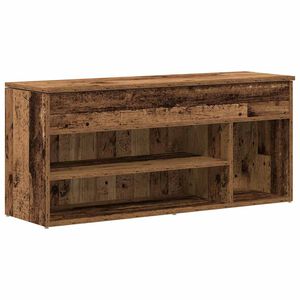 vidaXL Skob&auml;nk gammalt tr&auml; 102x30,5x45 cm konstruerat tr&auml;
