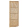 vidaXL Inredningsdörr ORKDAL Brun 83 x 232 cm Plywood
