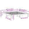 vidaXL S&auml;ngram utan madrass vaxbrun 180x200 cm massiv furu
