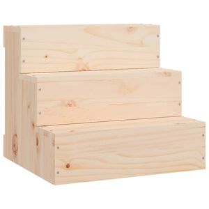 vidaXL Husdjurstrappa 40x37,5x35 cm massiv furu