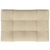 vidaXL Palldyna beige 120x80x12 cm tyg