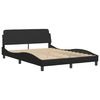 vidaXL Bed Frame "Viana" without Mattress Black 120x200 cm Faux Leather