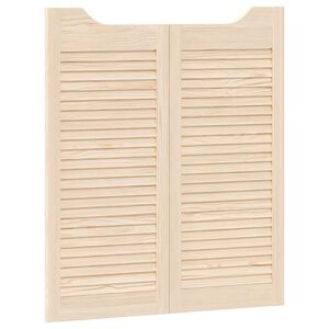 vidaXL Sv&auml;ngd&ouml;rrar 2 pcs Naturlig Massiv furu